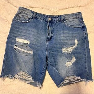 High Waisted Denim Shorts